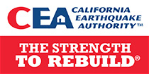 California Earthquake Authority logo: The Strength to Rebuild